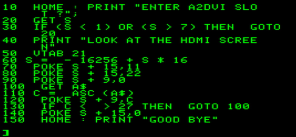 APPLE II, II+,IIe DVI HDMI Graphics Card, Fully Built, Programmed, Tested A2DVI